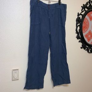 Juicy Couture blue 100% linen pants - size 12